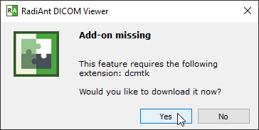 Radiant-Dicom-Viewer-Addons-Missing