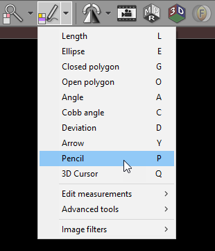 RadiAnt_DICOM_Viewer_Measurements_DropDownMenu_Pencil