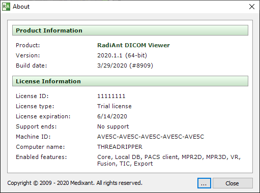Radiant-Dicom-Viewer-About-Window