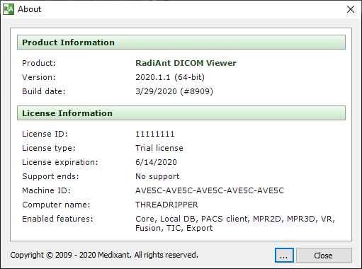 Radiant-Dicom-Viewer-关于窗口