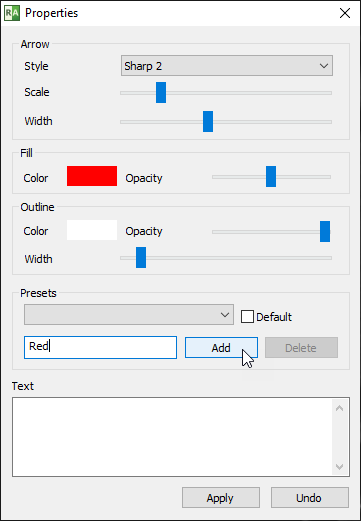 Radiant-Dicom-Viewer-Arrow-Presets-Add