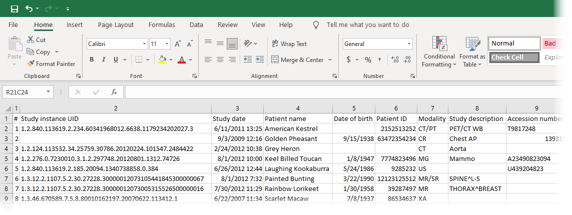 RadiAnt-DICOM-Viewer-Local-Archive-Export-CSV-Excel
