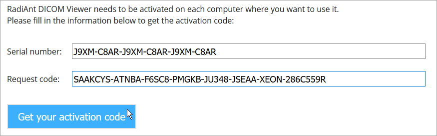 radiant dicom viewer licence key