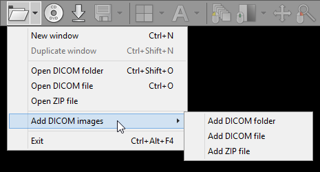 RadiAnt_DICOM_Viewer_Add_DICOM_Images_DropDownMenu