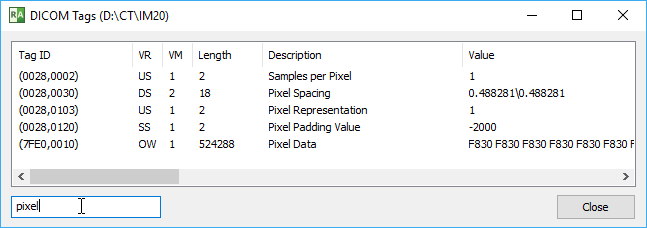 RadiAnt_DICOM_Viewer_DICOM_Tags_Window_Search_Text