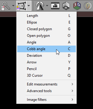 RadiAnt_DICOM_Viewer_Measurements_DropDownMenu_Cobb_Angle