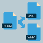 Export DICOM files to BMP, JPEG, WMV